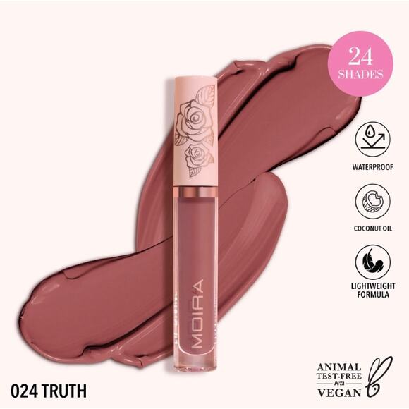 K-Care: Moira Lip Divine Liquid Lipstick *24 Truth*Moisturizing*Korean Makeup - Picture 1 of 1